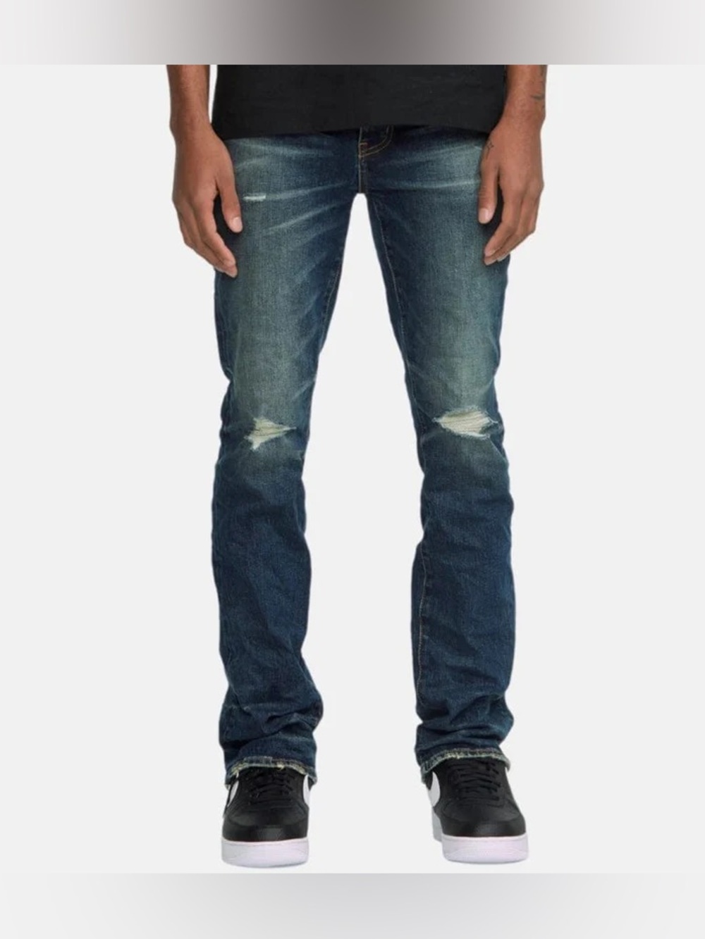 PURPLE BRAND men’s VINTAGE DARK INDIGO AGED JEAN (DARK INDIGO) • Sz 36